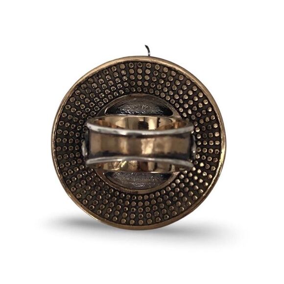 Amy Kahn Russell Bronze Art Deco Ring | Unique Statement Piece - Picture 2 of 5